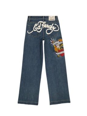 Ed Hardy Embroidered Jeans NWT